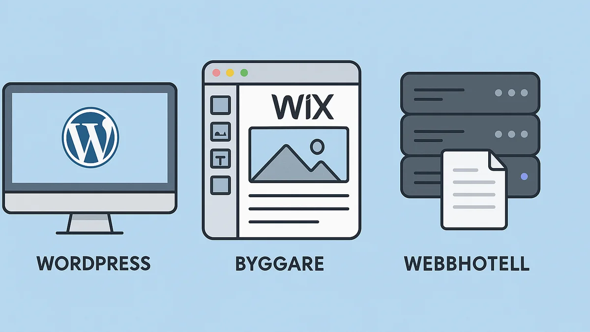 Webbplats för Nyföretagare med Liten Budget: WordPress, Byggare eller Webbhotell?